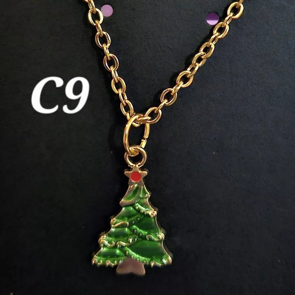Christmas Tree Holiday Winter Necklace